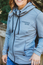 Load image into Gallery viewer, LADIES TRIBLEND FLEECE FULL ZIP HOODIE - Shadow Grey Heather