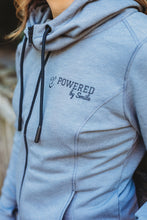 Load image into Gallery viewer, LADIES TRIBLEND FLEECE FULL ZIP HOODIE - Shadow Grey Heather