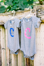 Load image into Gallery viewer, BABY TRIBLEND SHORT SLEEVE ONE PIECE - Grey