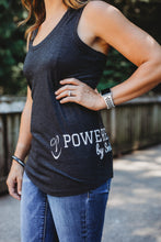 Load image into Gallery viewer, LADIES PERFECT TRIBLEND RACERBACK TANK - Black Frost