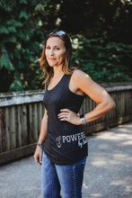 Load image into Gallery viewer, LADIES PERFECT TRIBLEND RACERBACK TANK - Black Frost